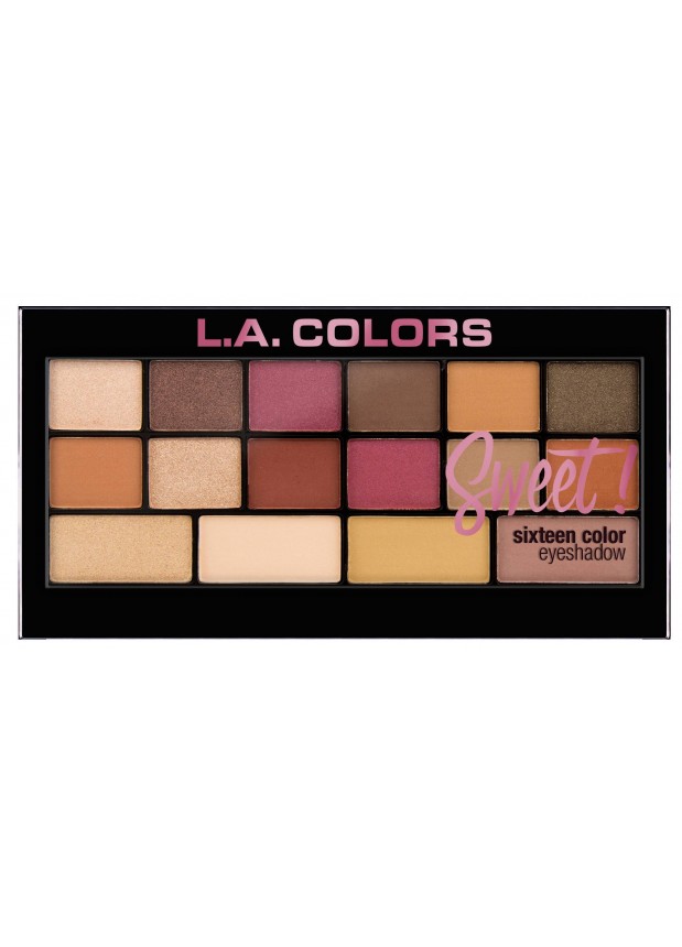 L.A.Colors Sweet 16 Color Eyeshadow Palette  палетка теней