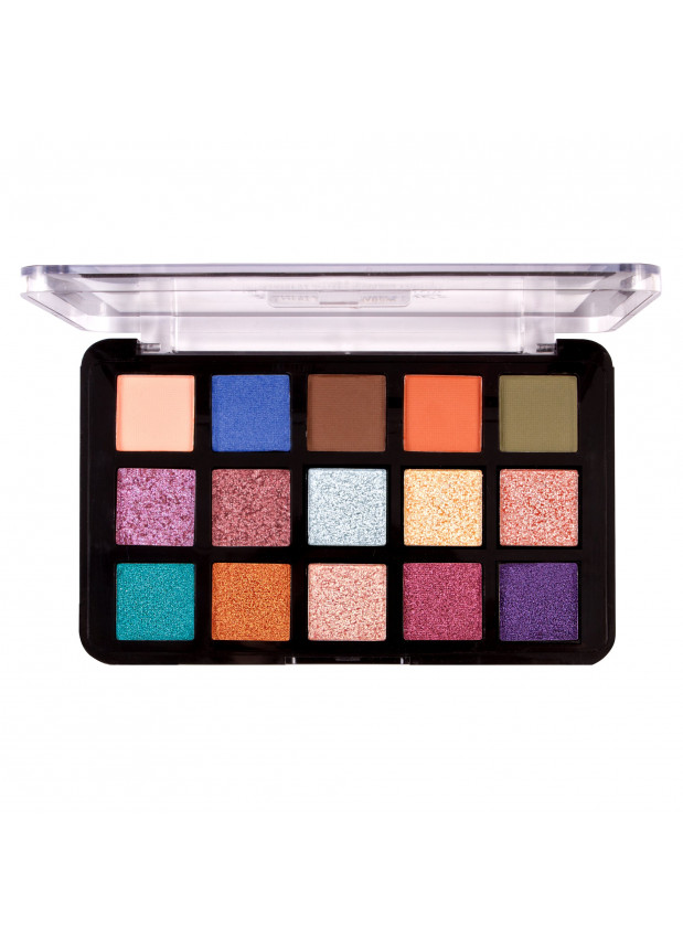 J.Cat Beauty Dia & Noche Tri-Element 15 Eyeshadow Palette Noche dia
