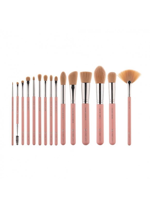 Pink Star Cosmetics Luxe Brush Set Silver