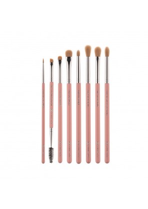 Pink Star Cosmetics Luxe Eye Brush Kit Silver