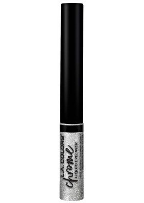 L.A.Colors Chrome Liquid Eyeliner-Foiled серебристая подводка для глаз