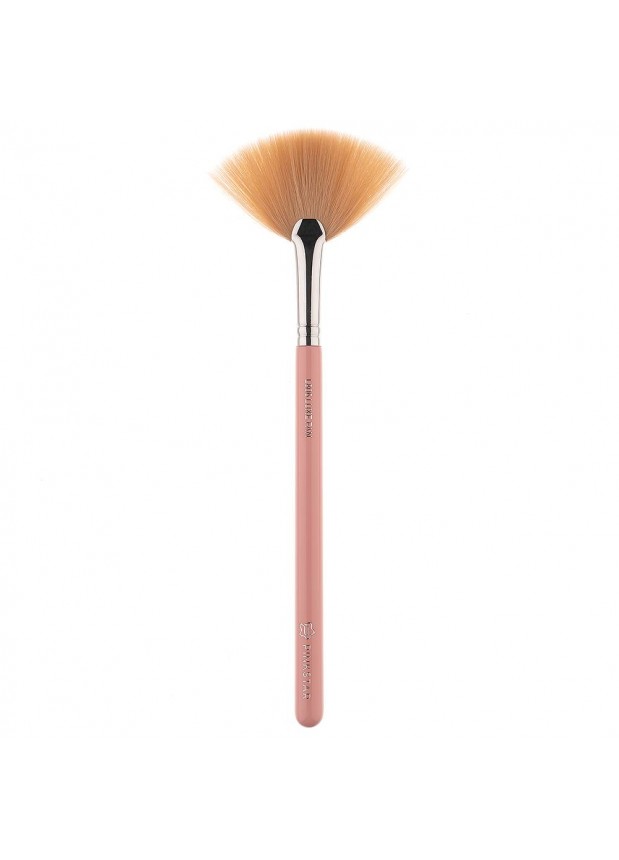 Pink Star Cosmetics Fan Brush Silver L806