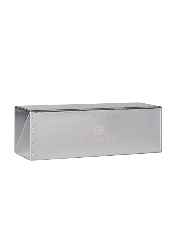 Pink Star Cosmetics Box Case  Silver Футляр для кистей