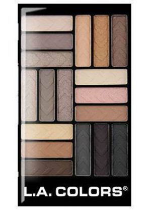 L.A.Colors 18 Color Gram Eyeshadow Palette-Downtown Brown палетка тіней для очей L.A.Colors 18 Color Gram Eyeshadow Palette-Downtown Brown палетка тіней для очей