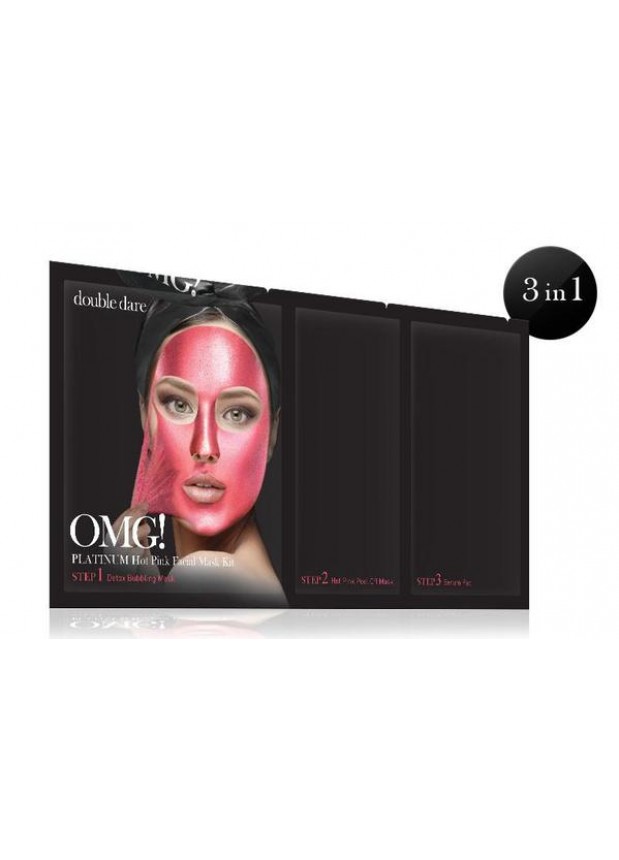Double Dare OMG! Platinum Hot PinkFacial Mask Kit! Комплекс масок 